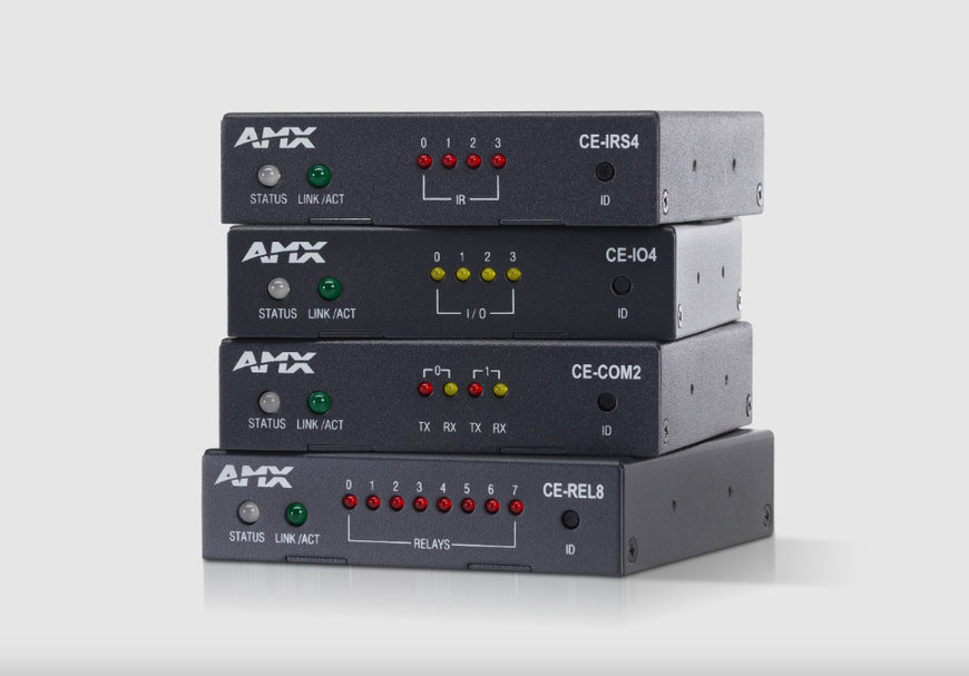 AMX DEBUTS NEW LINE OF CE SERIES UNIVERSAL CONTROL EXTENDERS